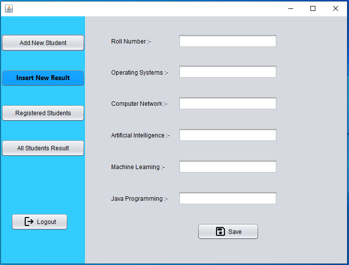 insert new result page